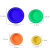 3 Sets 4 in 1 Silicone Fresh-Keeping Cover Set Multifunctional Fruit And Vegetable Sealable Stretchable Silicone Bowl Cover Random Color Delivery - Image 6