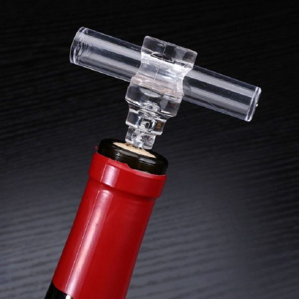 Wine Corkscrew Creative Small Gift Wine Set Kitchen Gadgets (Red) - Image 3