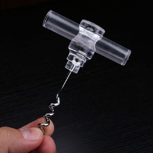Wine Corkscrew Creative Small Gift Wine Set Kitchen Gadgets (Red) - Image 4