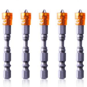 5 PCS 65mm Magnetic Coil Alloy Steel Cross Bit Single Head Electric Drill Electric Screwdriver Head (Orange)