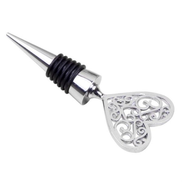 Metal Special Shape Wine Stopper (Pure Heart) - Image 2