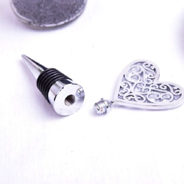 Metal Special Shape Wine Stopper (Pure Heart) - Image 4