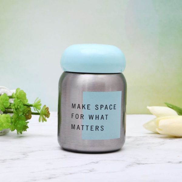 Mini Letter Vacuum Flask Stainless Steel Drink Water Bottle Mug Cup, Capacity: 220ml (Original) - Image 2
