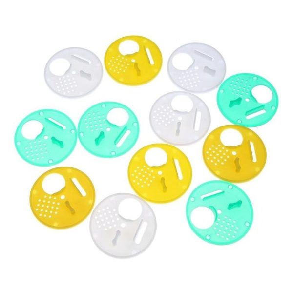 6 PCS Beekeeping Tool Plastic Round Nest Door Exit Rotates Out Of The Bee, Random Color Delivery - Image 3