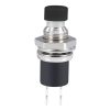 10 PCS 7mm Thread Multicolor 2 Pins Momentary Push Button Switch (Black) - Image 3