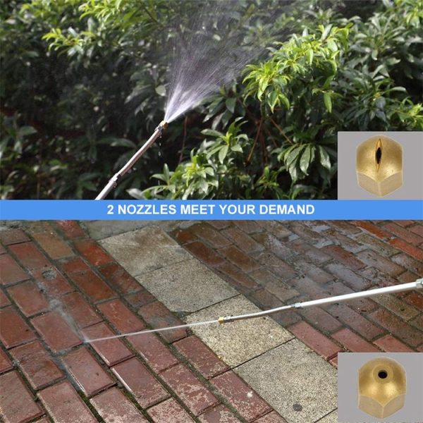 Garden Lawn Irrigation High Pressure Hose Spray Nozzle Car Wash Cleaning Tools (Yellow) - Image 10