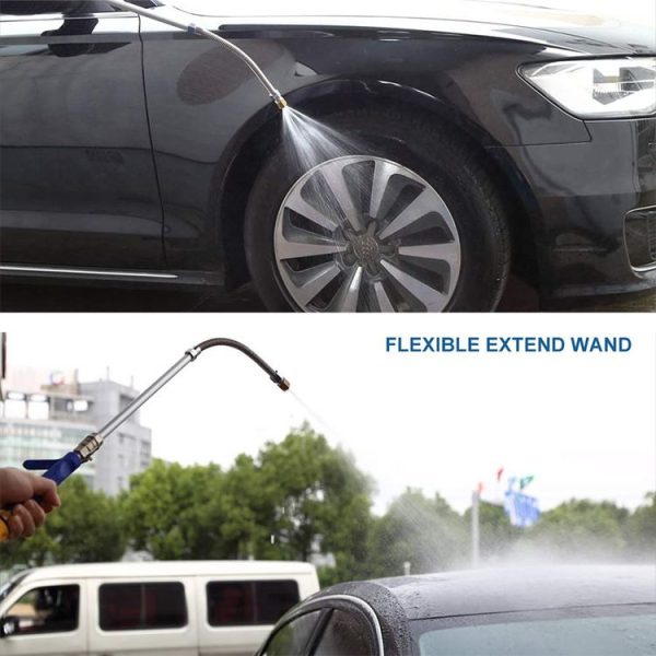 Garden Lawn Irrigation High Pressure Hose Spray Nozzle Car Wash Cleaning Tools (Yellow) - Image 11