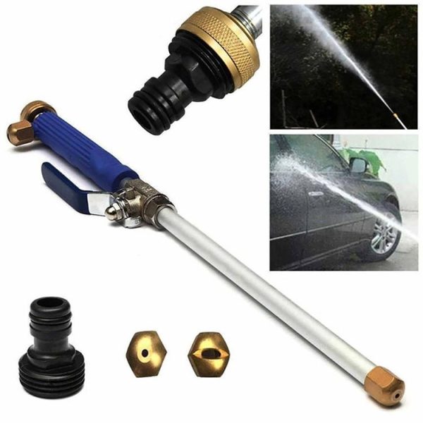 Garden Lawn Irrigation High Pressure Hose Spray Nozzle Car Wash Cleaning Tools (Yellow) - Image 8
