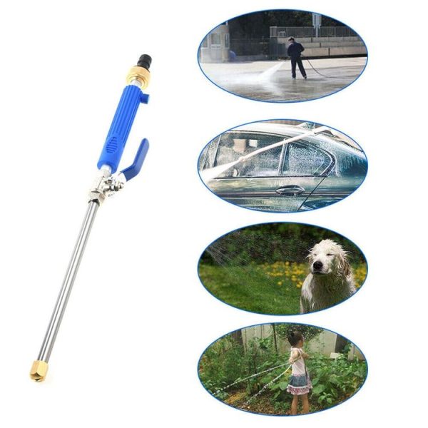 Garden Lawn Irrigation High Pressure Hose Spray Nozzle Car Wash Cleaning Tools (Yellow) - Image 9