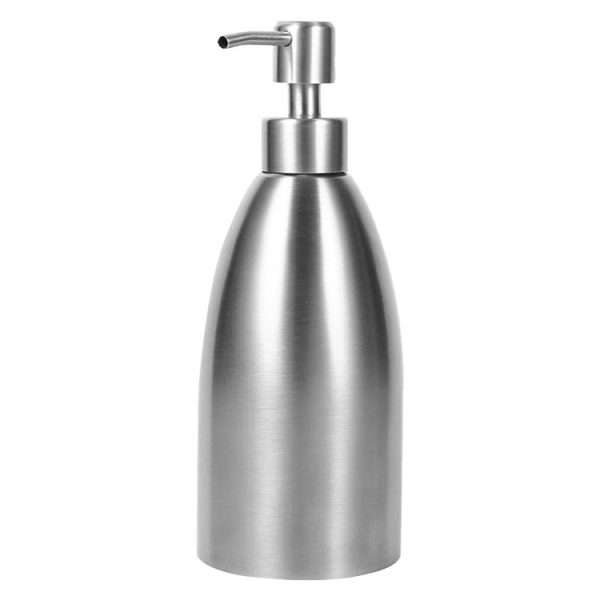 500ml Stainless Steel Soap Dispenser Kitchen Bathroom Shampoo Box Detergent Bottle - Image 2