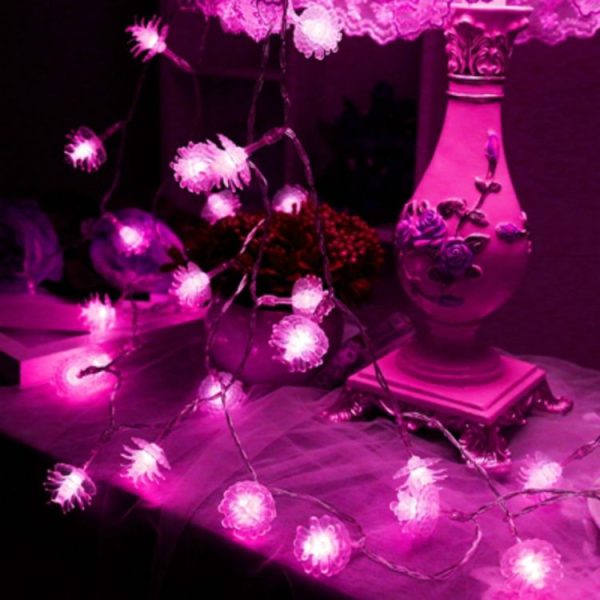 20 LEDs Solar Powered Pine Cone Outdoor Energy Saving Holiday Wedding Decoration String Light Garden Landscape Lamp (White Light) - Image 10