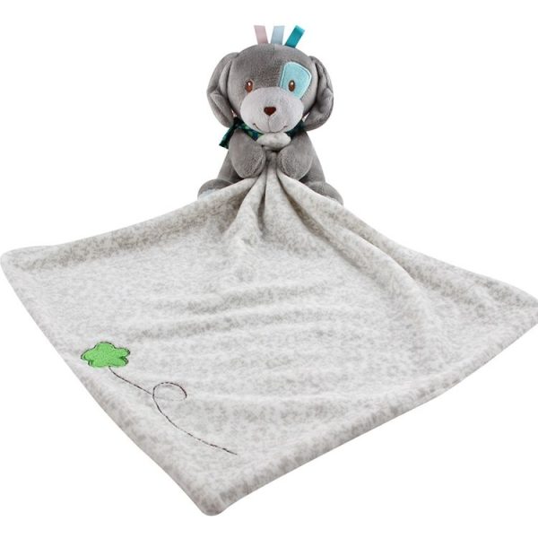 Baby Comforting Baby Multi-function Sleeping Plush Storage Blanket Cartoon Animal Towel (Dog)