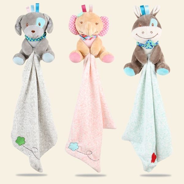 Baby Comforting Baby Multi-function Sleeping Plush Storage Blanket Cartoon Animal Towel (Dog) - Image 2
