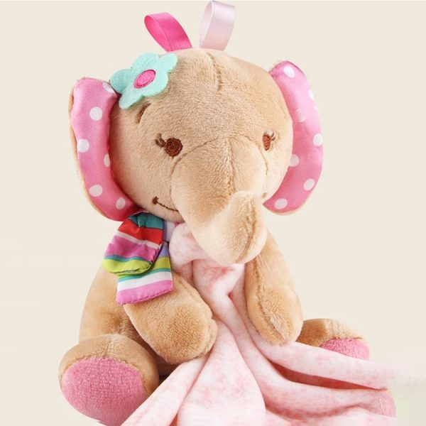 Baby Comforting Baby Multi-function Sleeping Plush Storage Blanket Cartoon Animal Towel (Dog) - Image 3