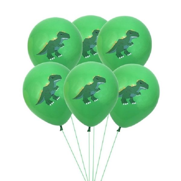 Dinosaur Theme Party Set Birthday Letter Pull Flag Aluminum Film Sequin Dinosaur Balloon Children Birthday Arrangement Decoration (Green) - Image 5