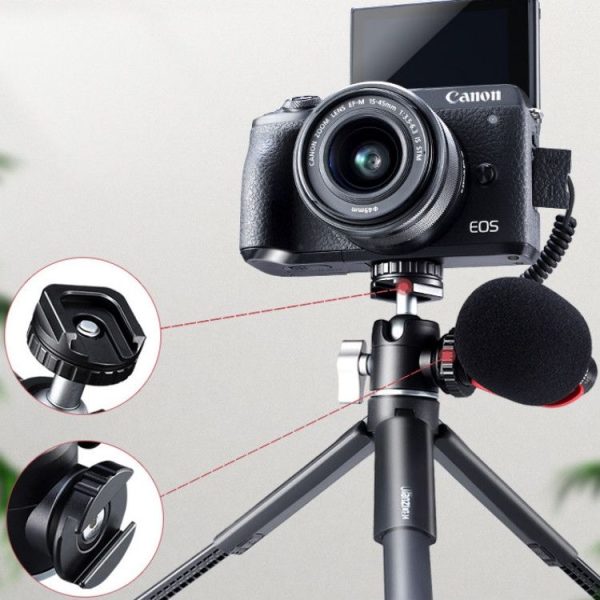 Ulanzi U-60 Mini Double Cold Shoes Metal Action Drag Tripod Ball Head - Image 6