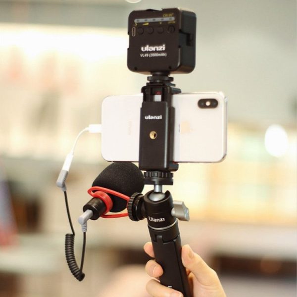 Ulanzi U-60 Mini Double Cold Shoes Metal Action Drag Tripod Ball Head - Image 7