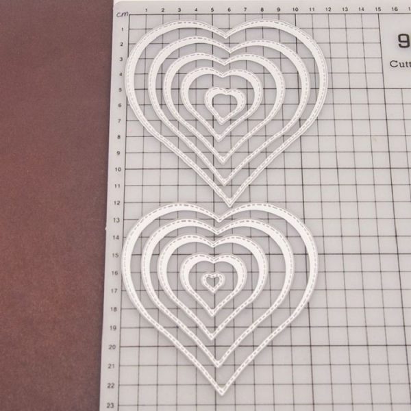 10 PCS / Set Of Metal Embossed Cutting Knife Mold Carbon Steel Paper Cutting Card Template Love Set - Image 3