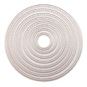 8 In 1 DIY Metal Embossed Cutting Die Carbon Steel Paper-cutting Card Round Template