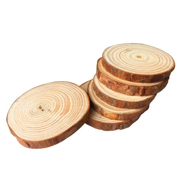10 PCS Log Round Wood Pieces Hand-painted Decorative Shooting Props, Size: Large - Image 2