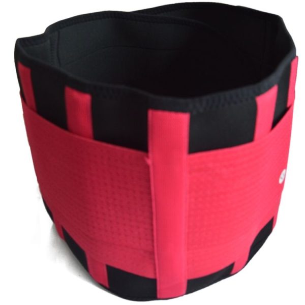 Men and Women Neoprene Lumbar Waist Support Unisex Exercise Weight Loss Burn Shaper Gym Fitness Belt, Size: S (Rose) - Image 2