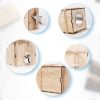 2 PCS Creative Christmas Mini Wooden Candlestick Christmas Home Decoration Desktop Decoration, Size: L - Image 5