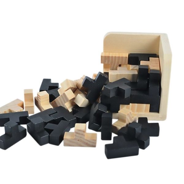 Creative 3D Puzzle Luban Interlocking Wooden Toys - Image 4
