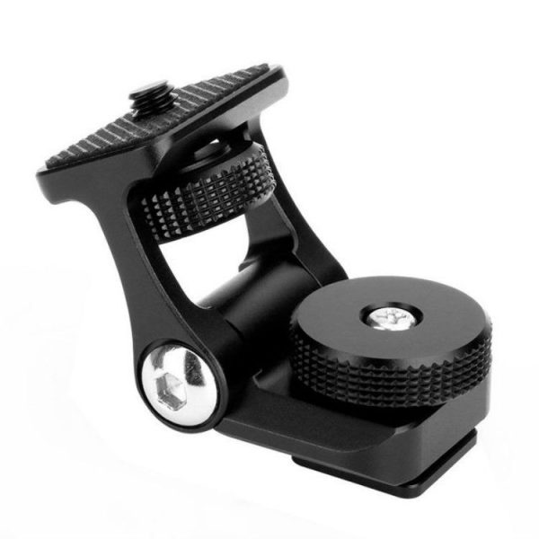 UURig U-40 Camera Monitor Mounting Bracket Adjustable Angle 1 / 4 inchThread Ballhead Cold Shoe Adapter - Image 2