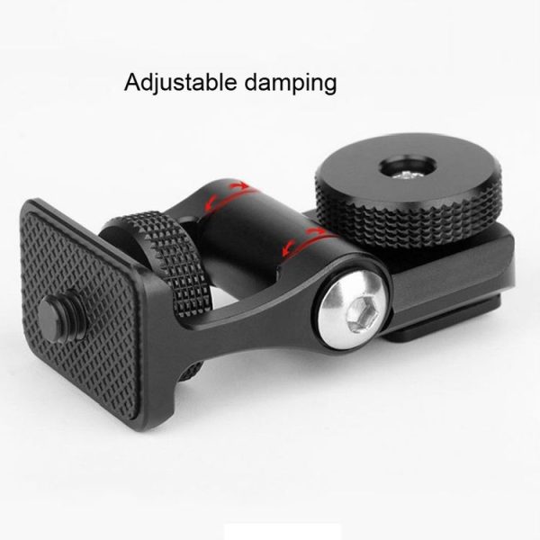 UURig U-40 Camera Monitor Mounting Bracket Adjustable Angle 1 / 4 inchThread Ballhead Cold Shoe Adapter - Image 3