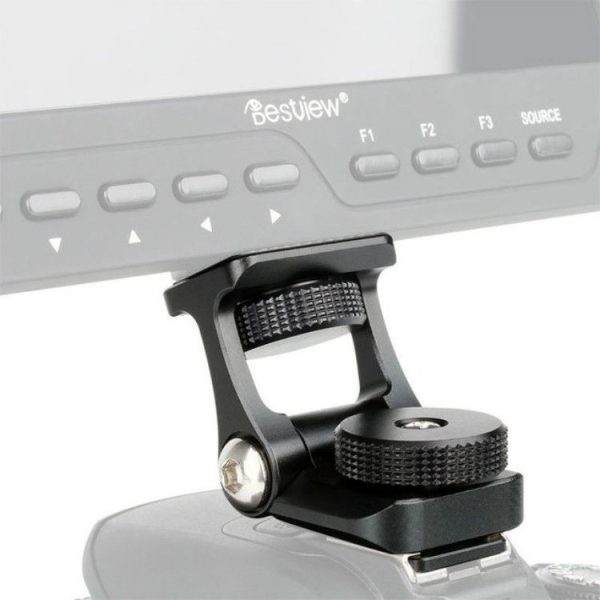 UURig U-40 Camera Monitor Mounting Bracket Adjustable Angle 1 / 4 inchThread Ballhead Cold Shoe Adapter - Image 6