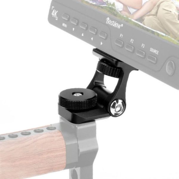 UURig U-40 Camera Monitor Mounting Bracket Adjustable Angle 1 / 4 inchThread Ballhead Cold Shoe Adapter - Image 8