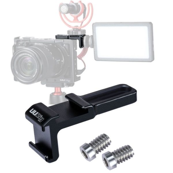UURig R021 2-Head Hot Shoe Expansion Accessories Microphone Fill Light Extension Bracket for Camera Micro Single