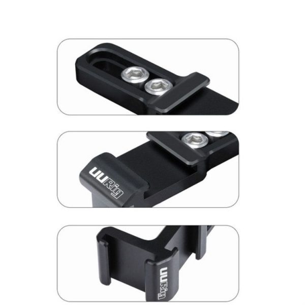 UURig R021 2-Head Hot Shoe Expansion Accessories Microphone Fill Light Extension Bracket for Camera Micro Single - Image 3