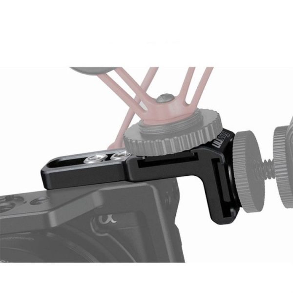 UURig R021 2-Head Hot Shoe Expansion Accessories Microphone Fill Light Extension Bracket for Camera Micro Single - Image 4