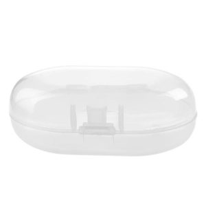 5 PCS Infant and Child Care Products Oral Cleaning Toothbrush Box Plastic Transparent Packaging Box (White)