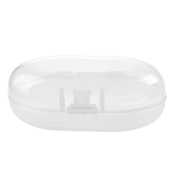 5 PCS Infant and Child Care Products Oral Cleaning Toothbrush Box Plastic Transparent Packaging Box (White)