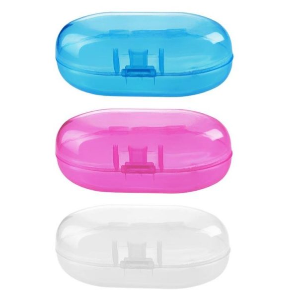 5 PCS Infant and Child Care Products Oral Cleaning Toothbrush Box Plastic Transparent Packaging Box (White) - Image 2