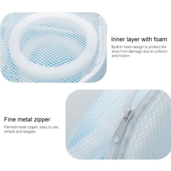 Nylon Laundry Bag Shoe Wash Trainer Sports Sneaker Tennis Boots Laundry Mesh Washing Bag - Image 3