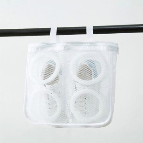 Nylon Laundry Bag Shoe Wash Trainer Sports Sneaker Tennis Boots Laundry Mesh Washing Bag - Image 5