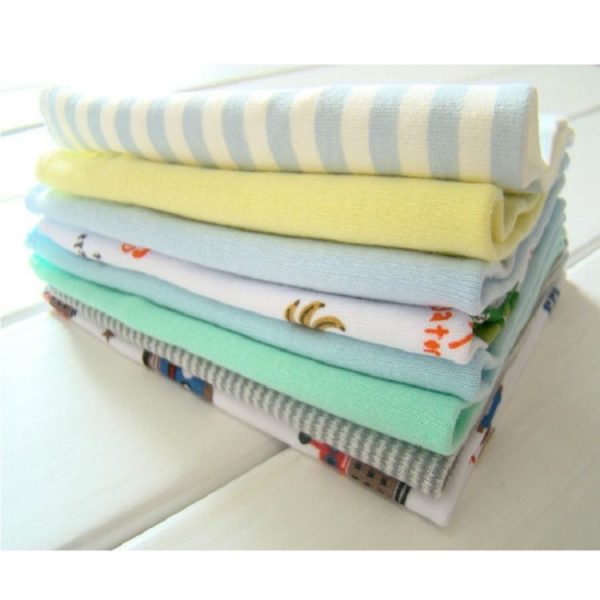 8 PCS / LOT Cotton Newborn Baby Towels Saliva Towel Baby Boys Girls Nursing Towel Handkerchief (Girls Color) - Image 3