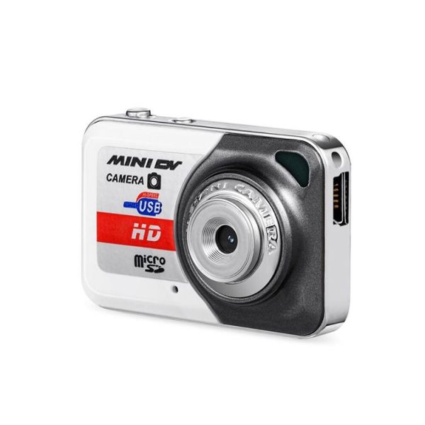 X6 Portable Ultra Mini HD Kids Digital Camera DV Camcorder with Key Ring, Support TF Card (Glamour Gray) - Image 2