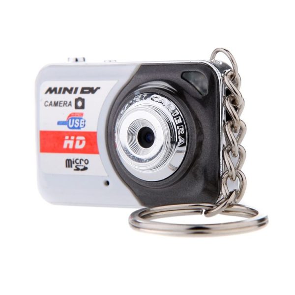 X6 Portable Ultra Mini HD Kids Digital Camera DV Camcorder with Key Ring, Support TF Card (Glamour Gray) - Image 3