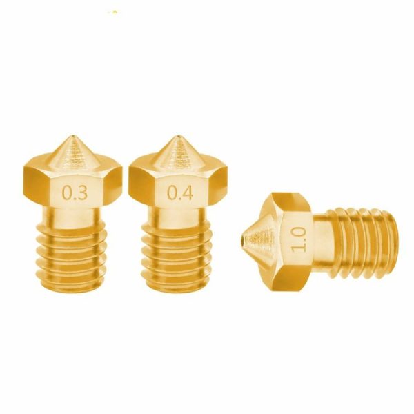 8 PCS Bugatti 3D Printer Accessories E3D-V5 V6 Nozzle M6 Thread Consumables Hot Nozzle, Size: 1.75 / 0.5mm - Image 4