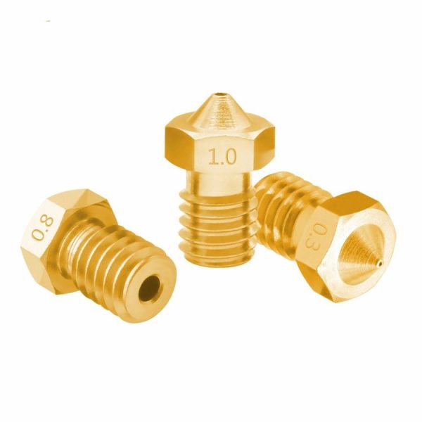 8 PCS Bugatti 3D Printer Accessories E3D-V5 V6 Nozzle M6 Thread Consumables Hot Nozzle, Size: 3 / 0.4mm - Image 5