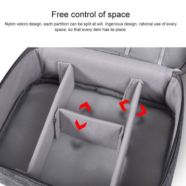 Digital Cable Bag Men Portable Travel Gadgets Pouch Power Cord Charger Headset Organizer (Gray) - Image 5