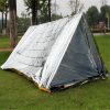 Emergency Simple Tent Outdoor Rescue Blanket First Aid Sunscreen Insulation Blanket, Color: Silver - Image 3
