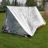 Emergency Simple Tent Outdoor Rescue Blanket First Aid Sunscreen Insulation Blanket, Color: Silver - Image 4