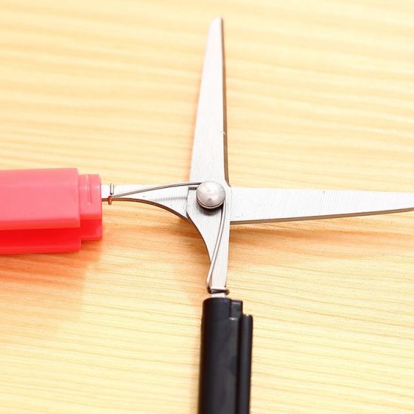 Creative Cute Flower Pattern Plastic Scissors Gift Office School Supplies, Random Color Delivery - Image 4