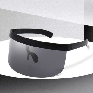 Anti-peeping Sun Mirror Integrated Anti-foam Sunscreen Mask, Color: Black Frame Gray