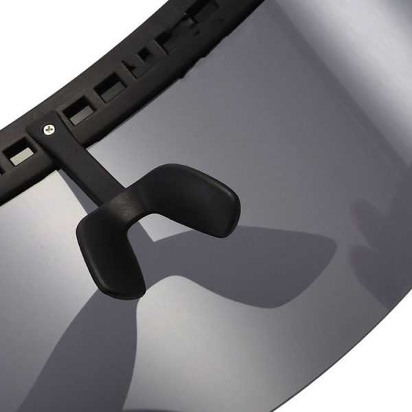 Anti-peeping Sun Mirror Integrated Anti-foam Sunscreen Mask, Color: Black Frame Gray - Image 3